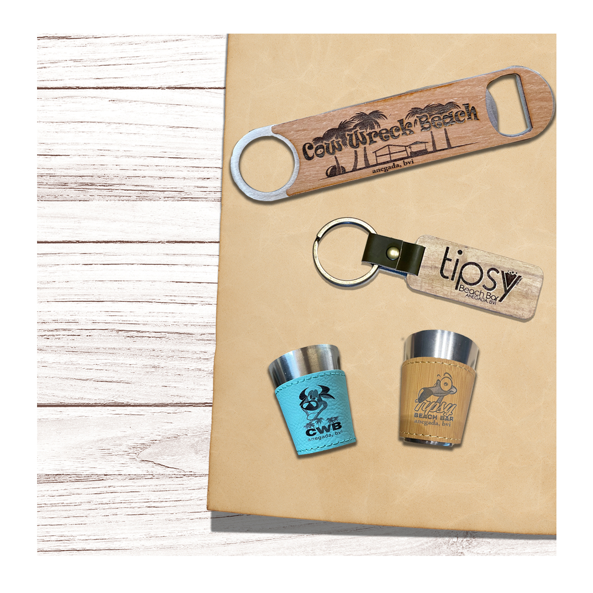 Shot Glasses and Key Chains