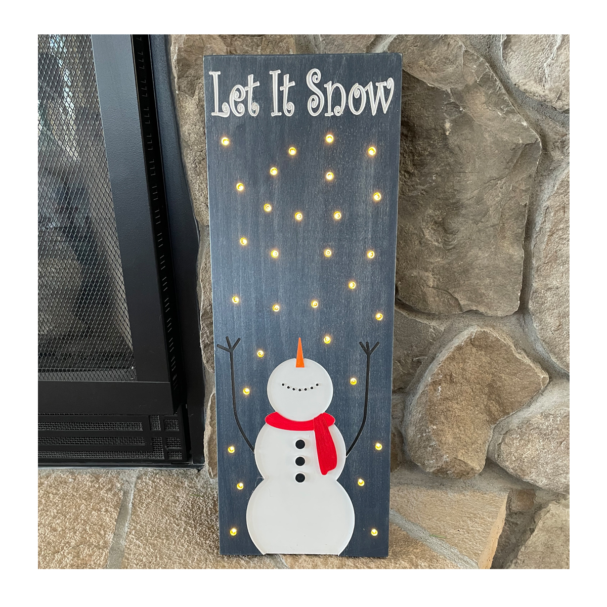 Lighted Snowman